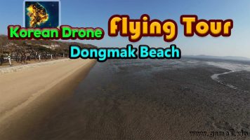 韩国无人机飞行游览东幕海边丨Korean Drone Flying Tour Dongmak Beach