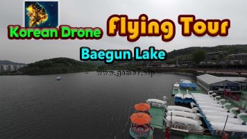韩国无人机飞行游览白云湖丨Korean Drone Flying Tour Baegun Lake