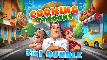 烹饪大亨三合一套装|官方中文|NSZ|原版|Cooking Tycoons – 3 in 1 Bundl